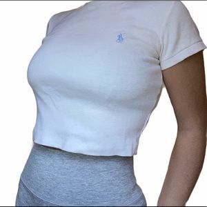 Ralph Lauren Cropped white tee